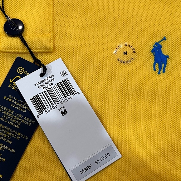 Polo Ralph Lauren Men's Classic-Fit Mesh Shirt - Yellow - Picture 7 of 12